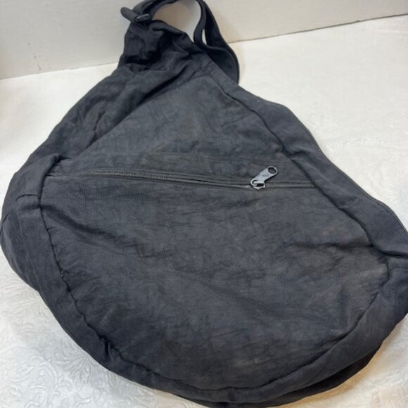 AmeriBag Classic Healthy Back Bag Tote Distressed Nylon Medium (Black) - Picture 5 of 16